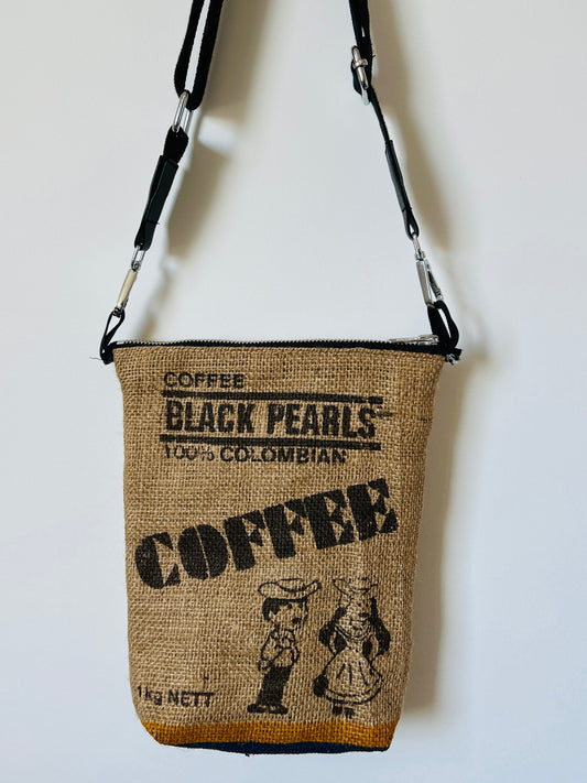 Cross body bag - Black Pearl Coffee