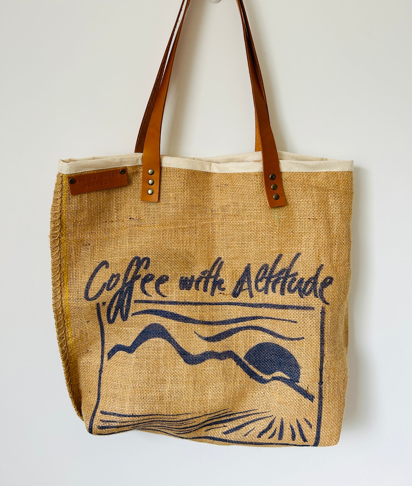 Upcycled Tote Bag | Coffee with Altitude | War On Waste Cartel